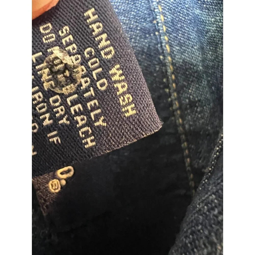 Denim & Co Jean Jacket Plus size 1X Trucker Coat Bling Cotton Y2K 90s - Picture 9 of 9